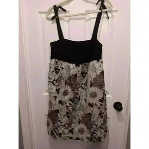Liberty Of London For Target Dress Women's Size Small Black White Floral Stretch